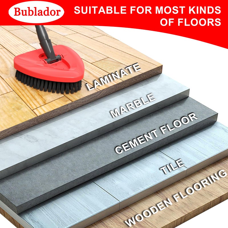 Bublador Scrubber Mop Replace Head Compatible with O Cedar EasyWring 1 Tank,Spin Replacements Heads,Scrub Brush Attachment for Bathroom,Kitchen and Various of Hard Floors - Image 5